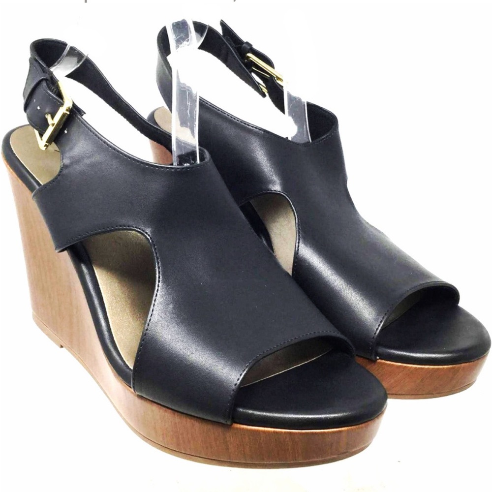 NWT American Eagle Outfitters Black and Brown Wedges